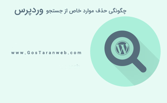 آموزش چگونگی حذف موارد خاص از جستجو وردپرس